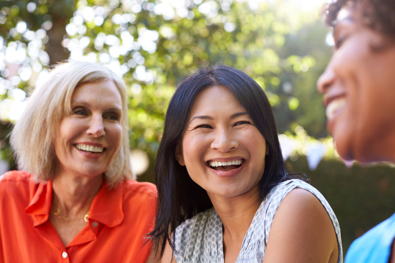 Dental Implant Patients Smiling Together